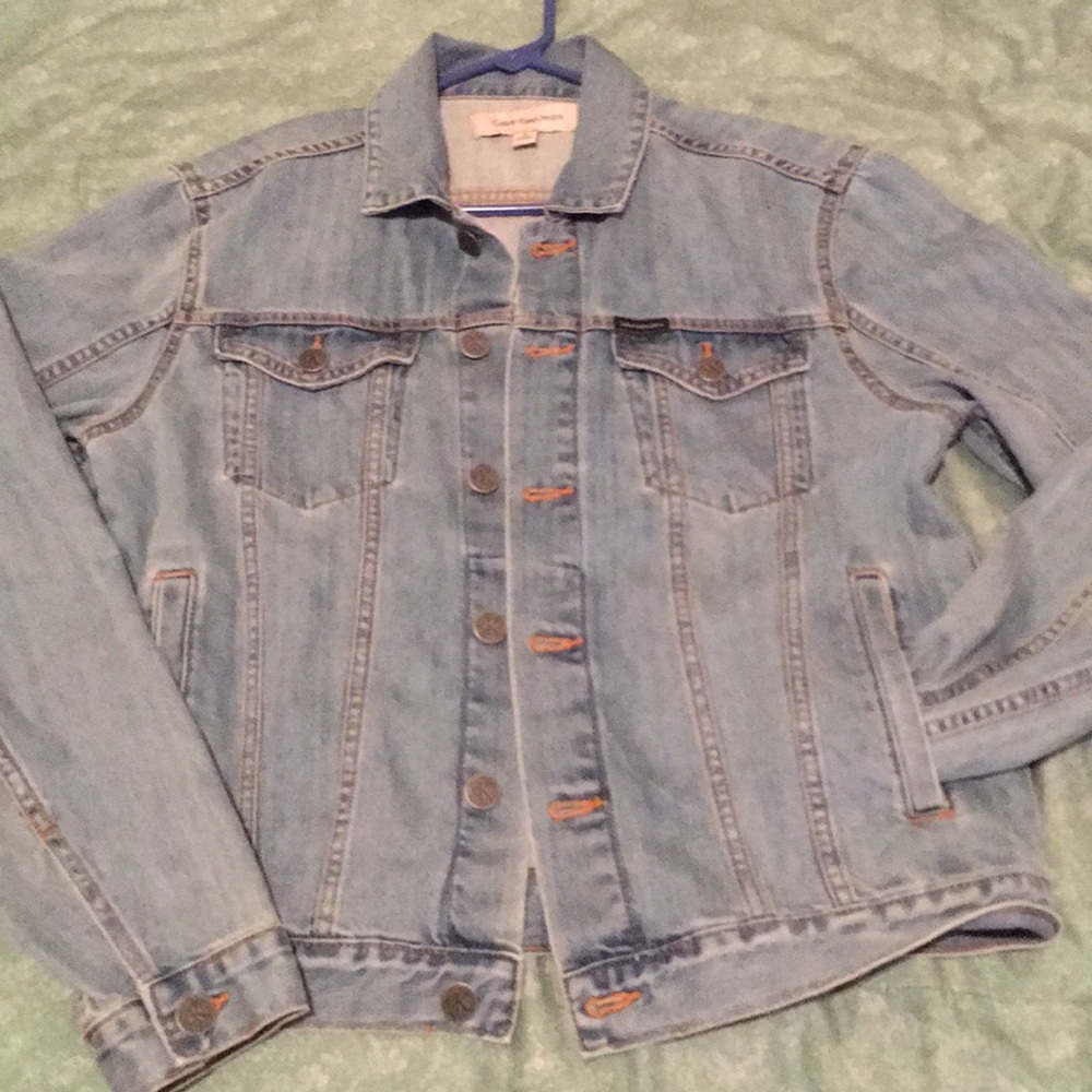 Calvin Klein blue jean denim jacket